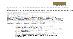 Desktop Screenshot of meineip.datevnet.de
